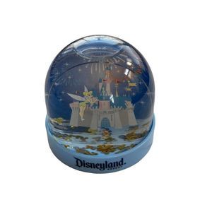 Disneyland Resort Disney Snow Globe 3.5" X 3.5" Tinkerbell Castle